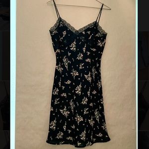 Floral Lacy Mini Slip Dress